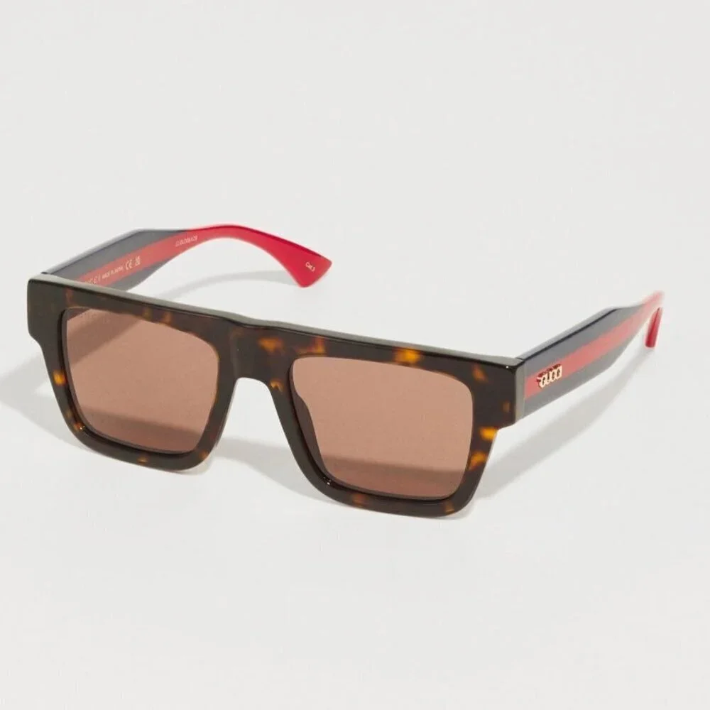 NWT Gucci GG1868S-002 Tortoise Brown 53mm Sunglasses